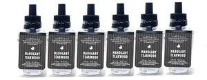6 BATH & BODY WORKS MAHOGANY TEAKWOOD WALLFLOWERS HOME FRAGRANCE REFILL NEW - Picture 1 of 2