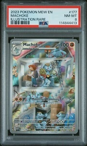 2023 Pokemon Machoke Illustration Rare PSA 8 #177 - Picture 1 of 2