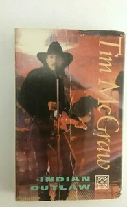 Tim McGraw Indian Outlaw Single Radio Mix Dance Mix Audio Cassette 1994 - Picture 1 of 3