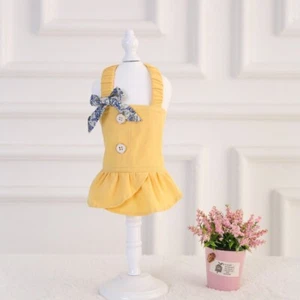 Cute Dog Clothes for Small Dogs Cat Clothes Chihuahua Dachshund Summer Dress XS - Picture 1 of 6