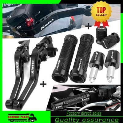 For SUZUKI KATANA 600 750 1998-2006 CNC Brake Clutch Levers Handlebar Grip plug  Foto 1 de 4