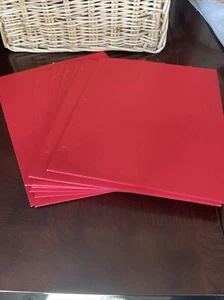 Pack of 10 Red office depot 3-hole punched folders - Picture 1 of 4