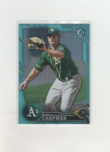 2016 Bowman Draft Chrome Blue Refractor Matt Chapman #BDC-164 - Picture 1 of 2