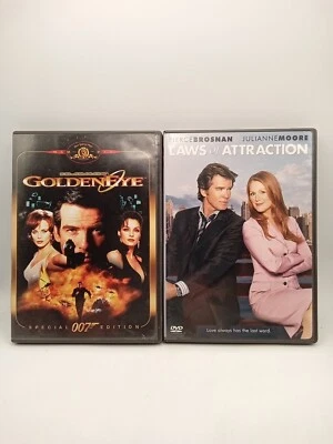 GOLDENEYE & LAWS OF ATTRACTION Pierce Brosnan 2-DVD Bundle Used No Slipcovers  - Image 1 of 3