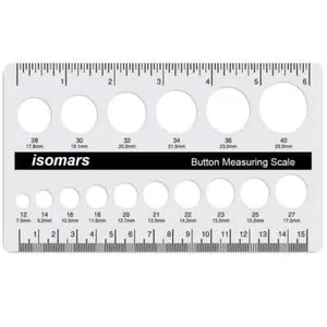 Button Measuring Scale Free Shipping - Picture 1 of 3