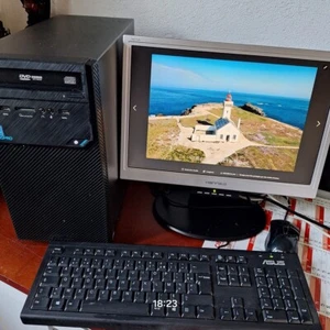 Tour ASUS D320MT Intel Pentium, DDR4Go. Ecran Hann's 17", Clavier & Souris USB - Imagen 1 de 5