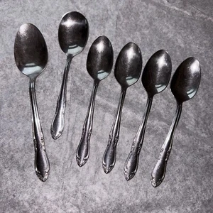 Oneidacraft Deluxe Inox CHATEAU Cucchiaino Zuppa Zucchero Posate Set Oneida 6 - Foto 1 di 6