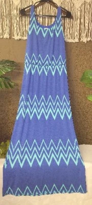 Maxi Vestido Pixley Talla Pequeña Jakobe Chevron Rayas Nuevo Sin Etiquetas Correas sin Mangas  Foto 1 de 4