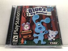 Blue's Clues: Blue's Big Musical (PlayStation 1, 2001) Complete Tested Working