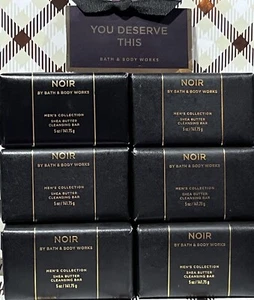 X6 NOIR Men’s Mens Collection Bath & Body Works Bar Shea Butter Cleansing Soap - Picture 1 of 4