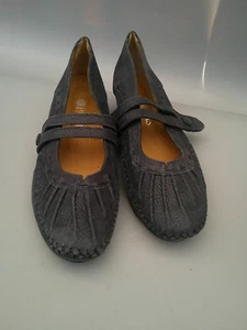 Pavers navy leather snake touch fasten mary jane shoes size 7 - Picture 1 of 12