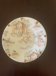 Yankee Candle Co Ellen McLeod Candle Plate Country Home Sheep Rooster Cows - Picture 1 of 3