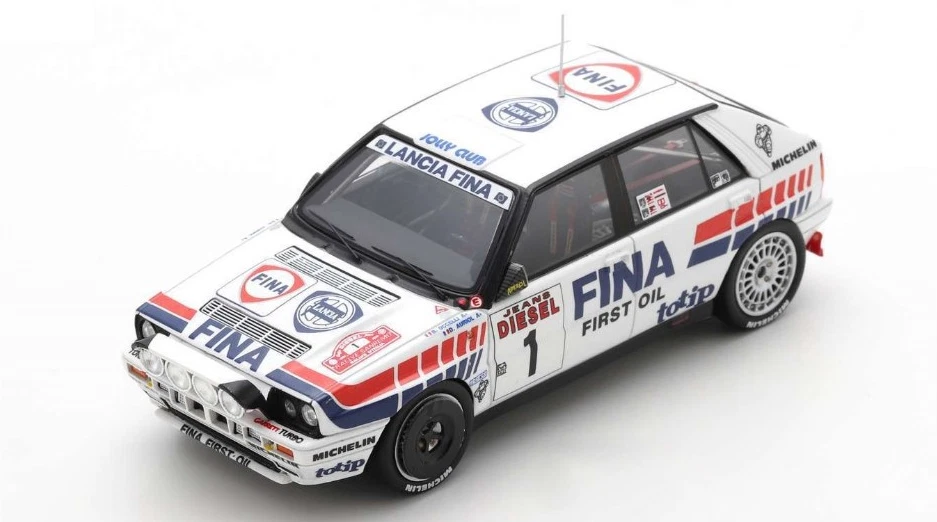 Spark S9008 1/43 Lancia Delta HF Integrale 16v NO.1 Winner Rally San Remo 1991