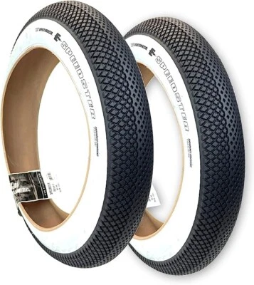 VEE TIRE CO. 2 of 20”x4” VEETIRE SpeedSter Tire White Wall 26TPI E-Bike
