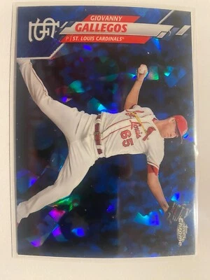 2020 Topps Chrome Update Sapphire Edition Giovanny Gallegos #U-162 - Image 1 of 4