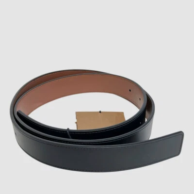 Correa de cinturón de cuero reversible TB negra marrón para mujer Burberry M **solo correas** Foto 1 de 4