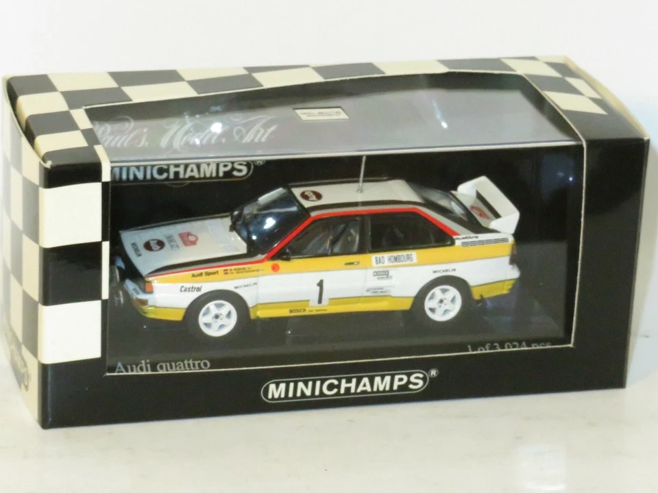 1/43 Audi Quattro  Audi Sport  Winner Rally Monte Carlo 1984  #1 W.Rohrl - Image 1 of 4