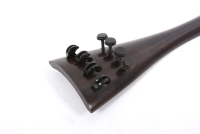 1 Pcs 4/4 Cello Parts 4string Ebony Wood Cello Tailpiece with tuner - Image 1 of 4
