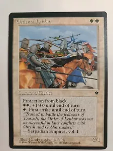 MTG Magic The Gathering Card Order of Leicbur Summon Clerics White Fallen Empire - Picture 1 of 2