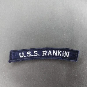 USS Rankin Ship Tab Rocker Ribbon 3.5" Patch - Picture 1 of 2