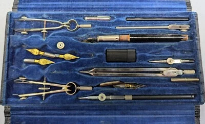 Post Drafting Tool Compass Set with Case Engineers Machinists Germany vintage - Image 1 of 4