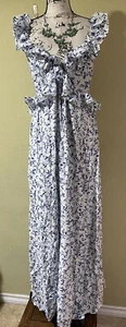 NWT H &M Conscious Collection Romantic Dress XL Ruffles Lined Open Tie Back D8 - Picture 1 of 10