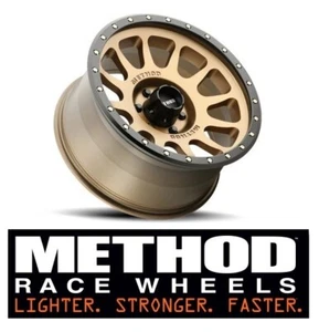 17 METHOD NV WHEELS RIMS BRONZE MR305 BLACK LIP MR30578516900 FIT FORD F-150 1 - Picture 1 of 8