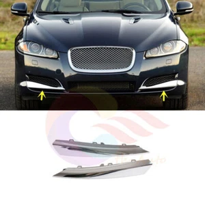 Parachoques delantero izquierdo + derecho rejilla exterior moldura hoja moldura moldura moldura para Jaguar XF 2012-15s - Imagen 1 de 12