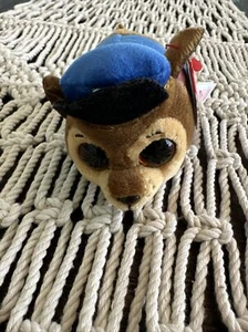 NWT Ty Beanie Boos Teeny Tys 4" Paw Patrol Chase Stackable Plush Animal Toy - Picture 1 of 4