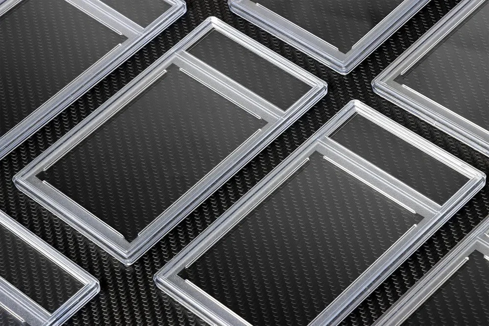 Losa de tarjeta graduada vacía para tarjetas coleccionables y deportivas - borde estilo esmerilado Foto 1 de 4