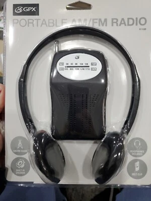 GPX Portable AM/FM Radio, R116B NEW NIB - Image 1 of 2