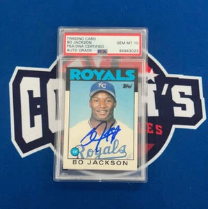 Bo Jackson Autographed KC Royals 1986 Topps Traded Rookie Card Gem Mint 10 Auto - Picture 1 of 1