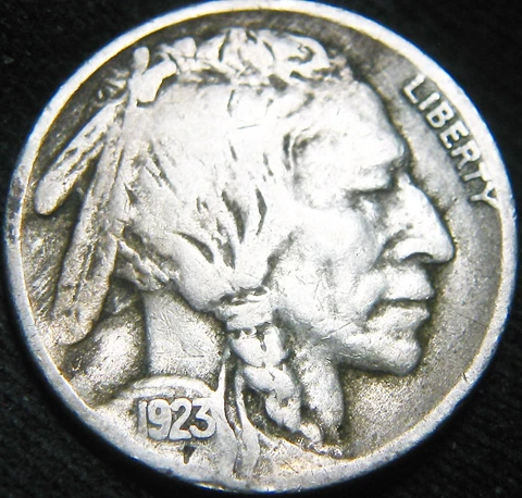 Nice Original VG++ 1923-S BUFFALO NICKEL 5¢! FREE Shipping! JN29MJ Cover