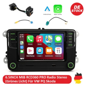 Für VW SKODA Grün Licht 6.5" NONAME RCD360PRO 187B CarPlay Android Auto Radio - Bild 1 von 18