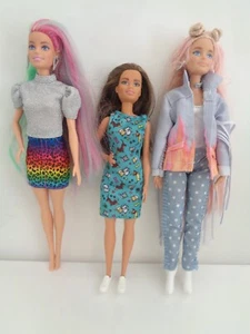 bambola barbie mattel x 3 fascio 2013 - 2015 - Foto 1 di 14