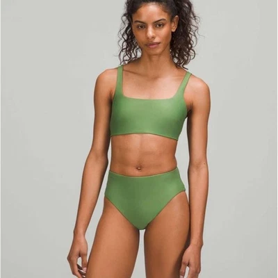 Lululemon Waterside Square-Neck Swim Top & High-Cut Super-High-Rise Swim Bottom - Image 1 of 4