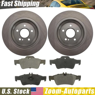 Kit de rotores y pastillas de freno trasero para Mercedes-Benz CL550 2007 2008 Foto 1 de 4