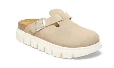 Birkenstock Papillio Womens Boston Chunky Suede Warm Sand 41 (US 10-10.5) - Image 1 of 3