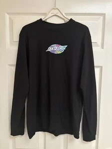 Santa Cruz Strange Weird Hand LS T-Shirt Graphic Print Small Black Skate Tee - Picture 1 of 7