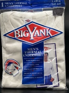 Vintage 1999 neu aus altem Lagerbestand Big Yank Long John's Thermo Unterhemd Herren Large (42-44) versiegelt - Bild 1 von 2