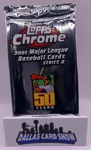2001 Topps Chrome Major League Baseball Series 2 Sealed Pack Ichiro Pujols RCs? - Picture 1 of 2