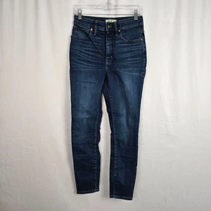 Madewell Curvy High Rise Skinny Jeans Women's 27 Blue Dark Wash - Picture 1 of 19