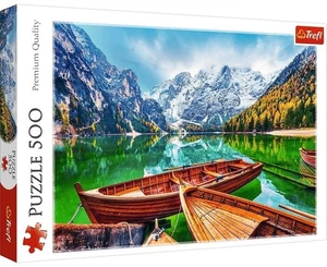 NUEVO Rompecabezas Trefl 500 Piezas Calidad Premium Lake Braies, Italia - Imagen 1 de 2