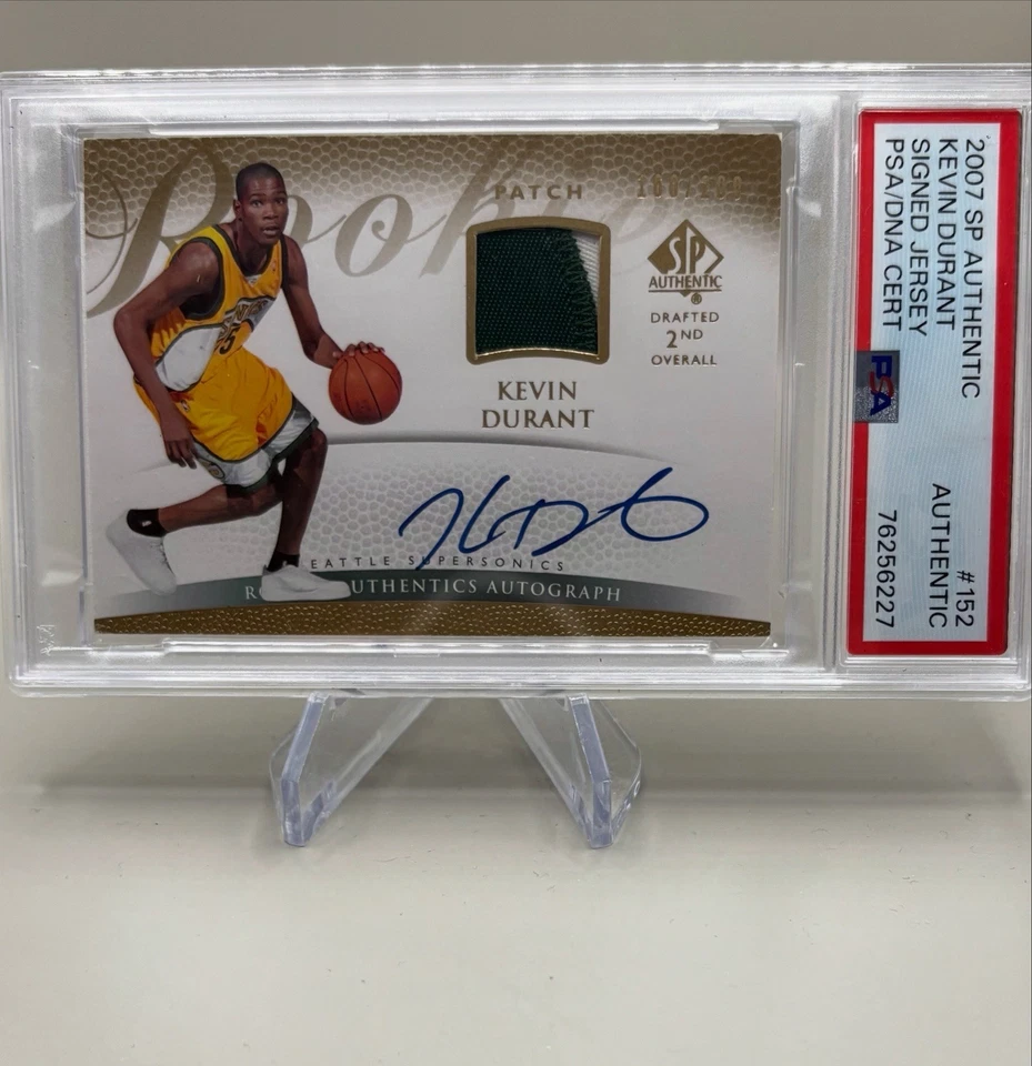 2007 SP 正品凯文杜兰特新秀签名“签名球衣”/200 张卡 2 色 — 第 1/2 张图片