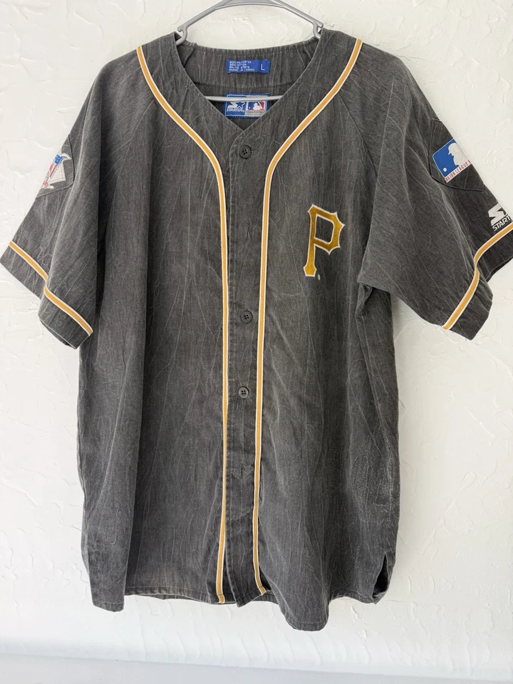 Vintage Starter 1990s Pittsburgh Pirates MLB Baseball Jersey Mens Size Large - Image 1 of 4