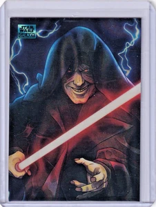 2024 Topps Chrome Star Wars Galaxy Darth Sidious /175 Aqua Lava Ref #AS-2 - Picture 1 of 2