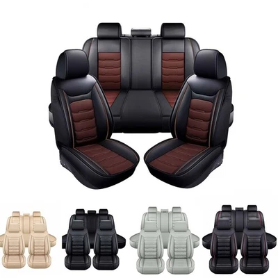 For Honda Accord Car Seat Covers Full Set 5-Seater Front + Rear Leather Cushion - Изображение 1 из 4