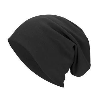 Unisex Baggy Lightweight Hip-Hop Soft Cotton Slouchy Stretch Beanie Hat - Image 1 of 4