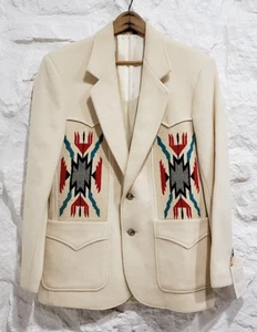 Vintage DEADSTOCK Pioneer Wear CHIMAYO Jacket Wool Made In Santa Fe USA NOS 40 - Picture 1 of 14
