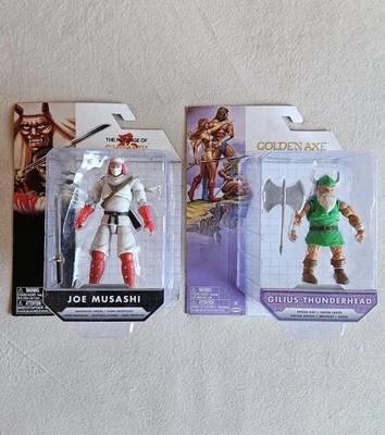 SEGA JAKKS PACIFIC HACHA DORADA GILIUS THUNDERHEAD & SHINOBI JOE MUSASHI NUEVO Foto 1 de 4